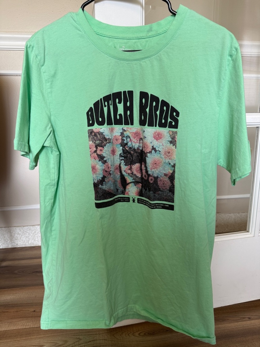Dutch Bros Mint Green Graphic Tee - Men's Short Sleeve Shirt
